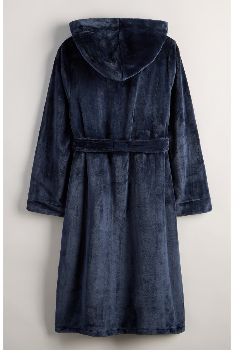 Kids' Hooded Fleece Robe, Alternate, color, NAVY PEACOAT