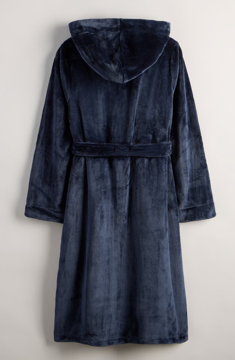 Nordstrom Kids' Hooded Fleece Robe, Alternate, color, Navy Peacoat