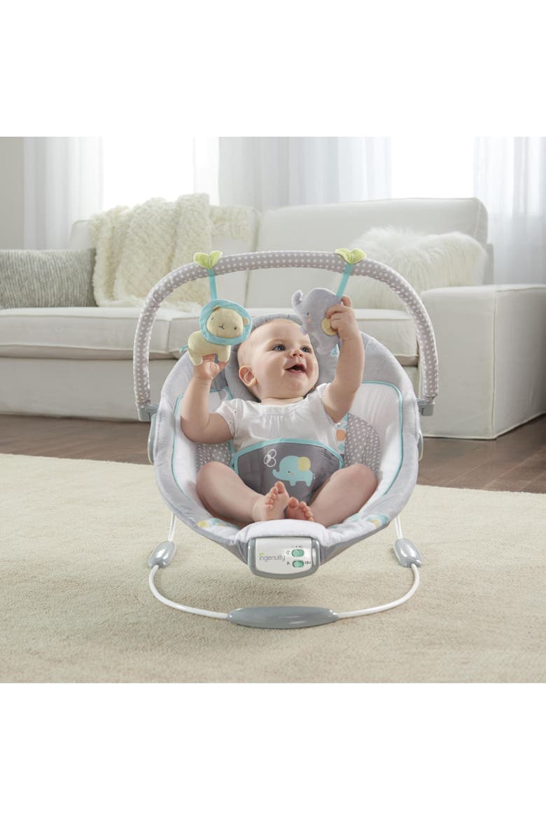 Soothing Baby Bouncer with Vibrating Infant Seat, Alternate, color, GREY