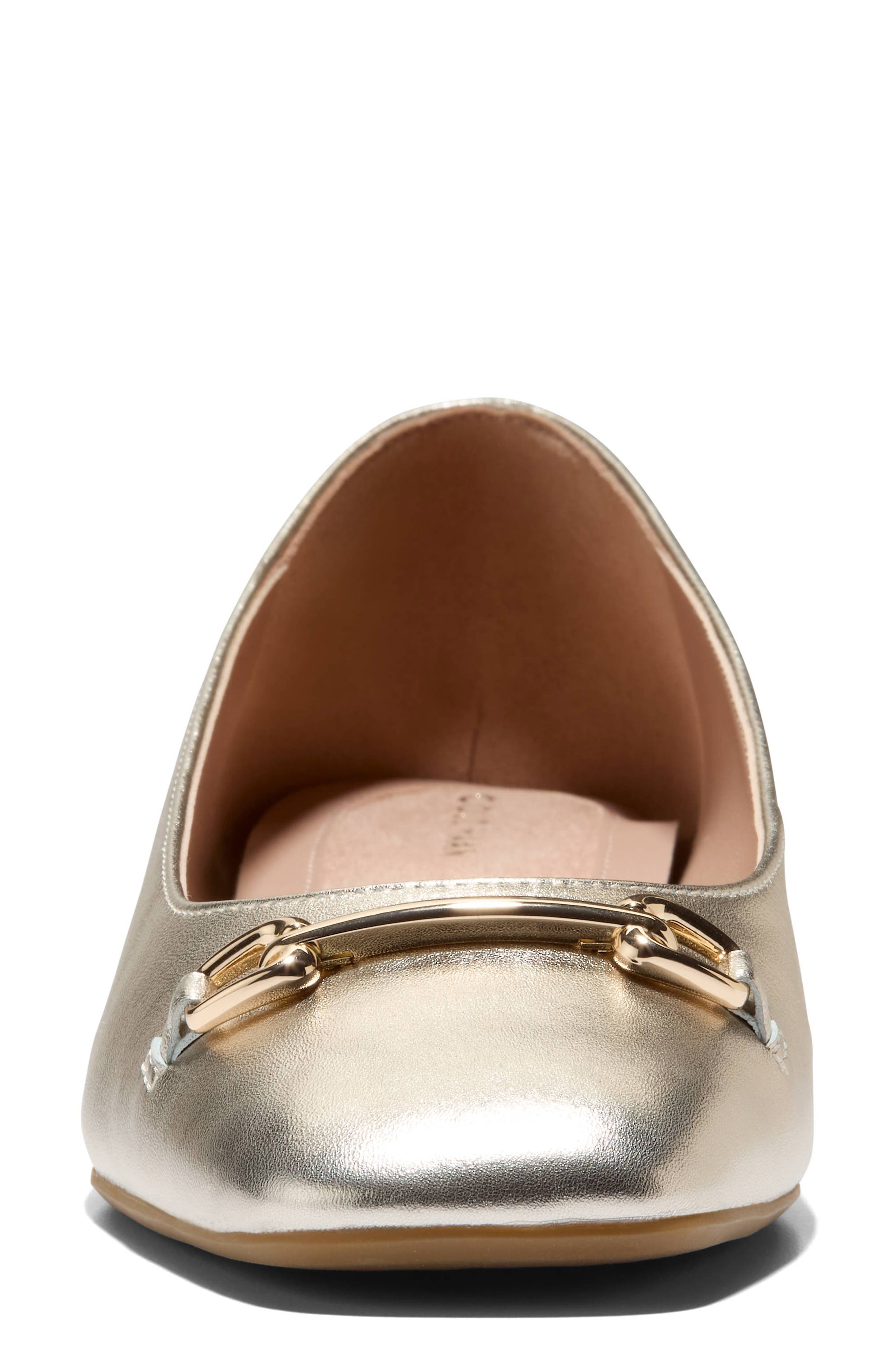 Go-To Verley Balley Flat, Alternate, color, SOFT GOLD LEATHER