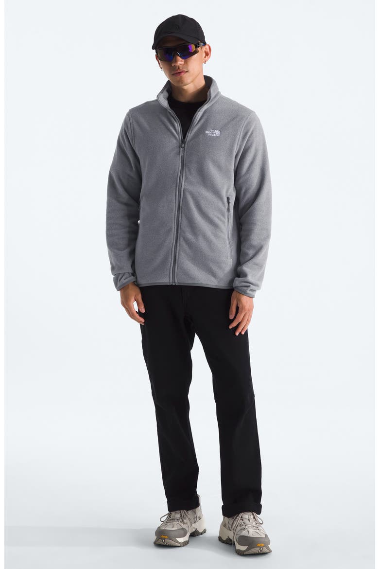 Glacier Fleece Jacket, Alternate, color, TNF MID GREY HEATHER