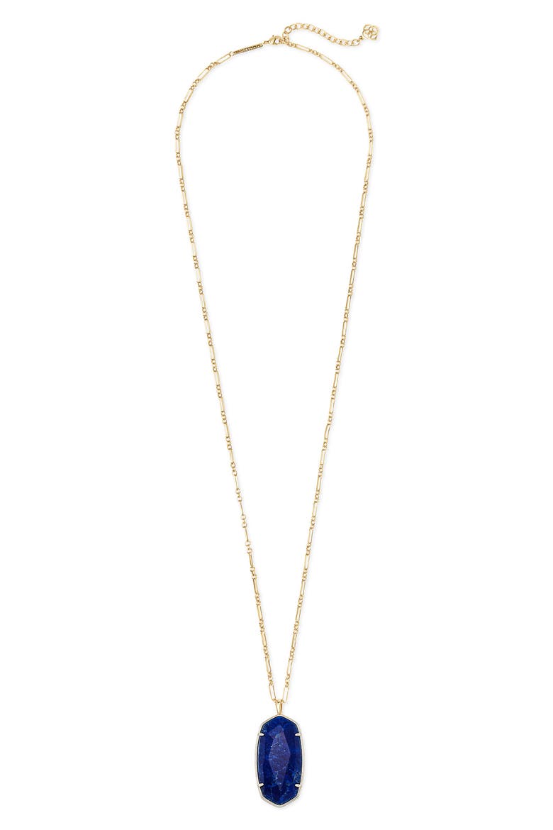 Reid Long Faceted Pendant Necklace, Alternate, color, GOLD COBALT HOWLITE