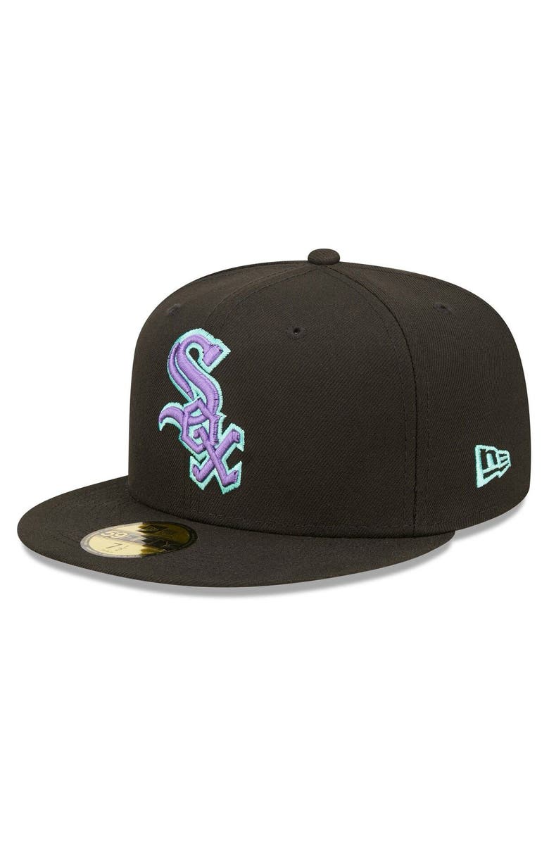 New Era Chicago White Sox Comiskey Park Black Throwback Edition 59Fifty Fitted Cap
