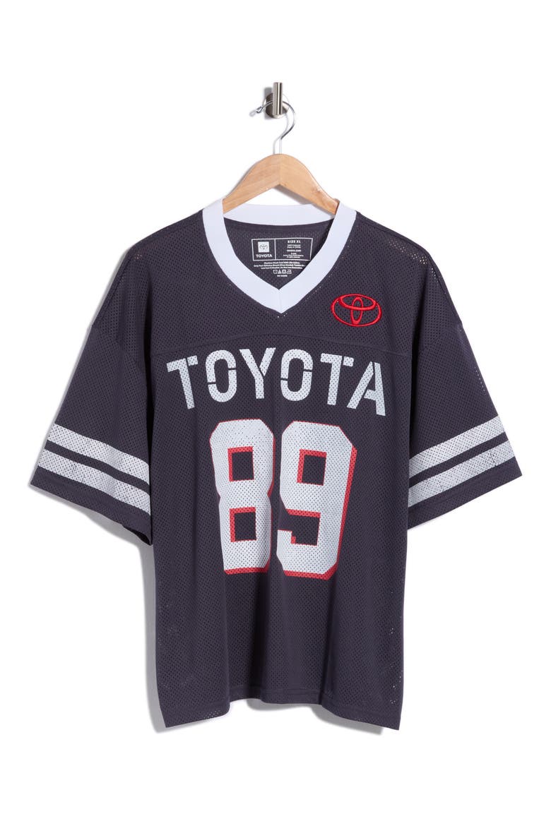 Toyota Stencil Font 13 Jersey Tee, Alternate, color, DARK GREY