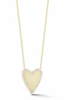 GLAZE JEWELRY Cubic Zirconia Heart Pendant Necklace
