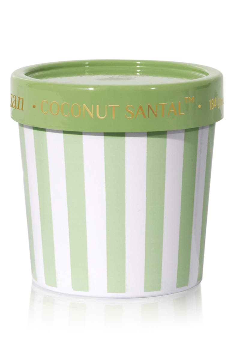Capri Blue Artisan Gelato Cup Candle, Main, color, Moss Green