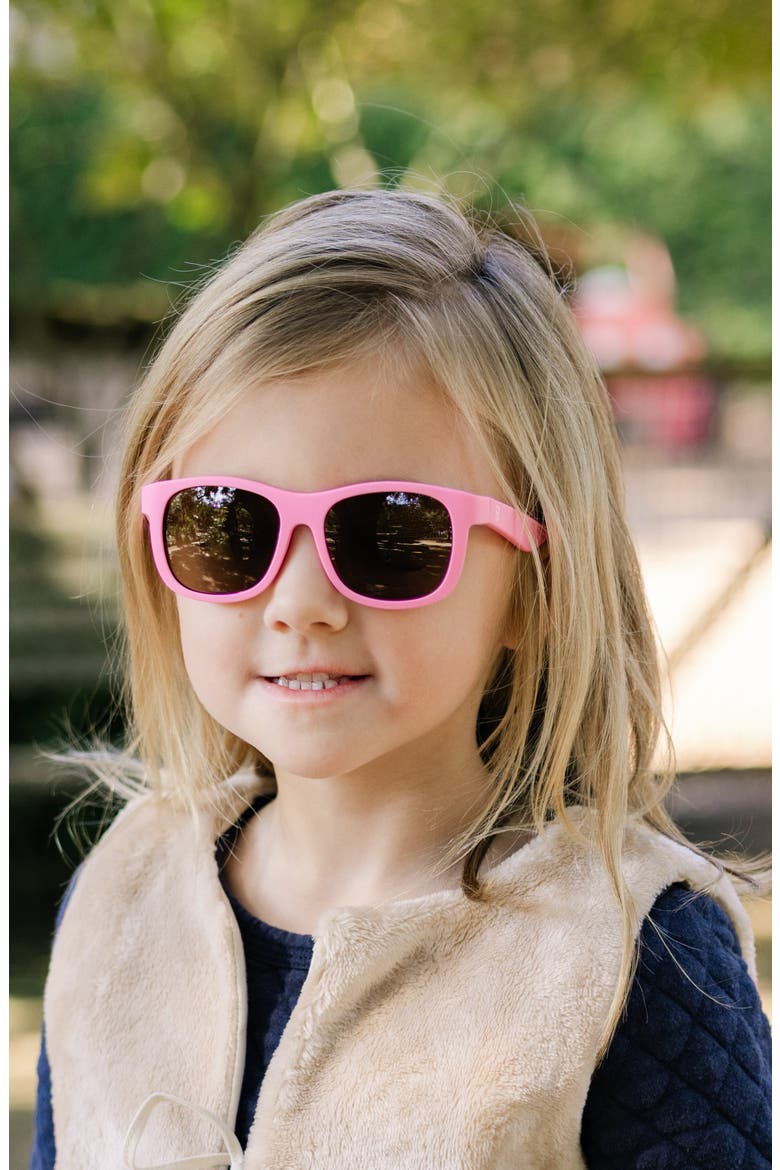 Kids' Candy Pink Navigator Sunglasses, Alternate, color, PINK