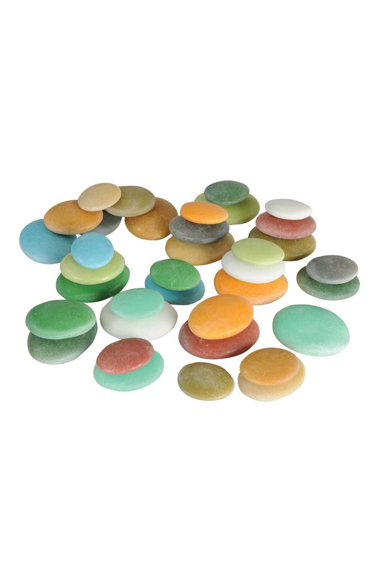 Kaplan Early Learning Company Natural Sorting Stones - Nature Collection - 36 Pieces, Main, color, Multicolored
