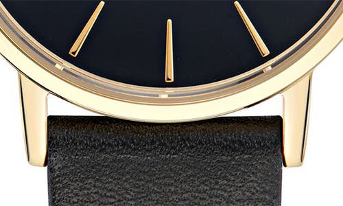 Ted Baker Classic Leather Strap Watch, 32mm In Black