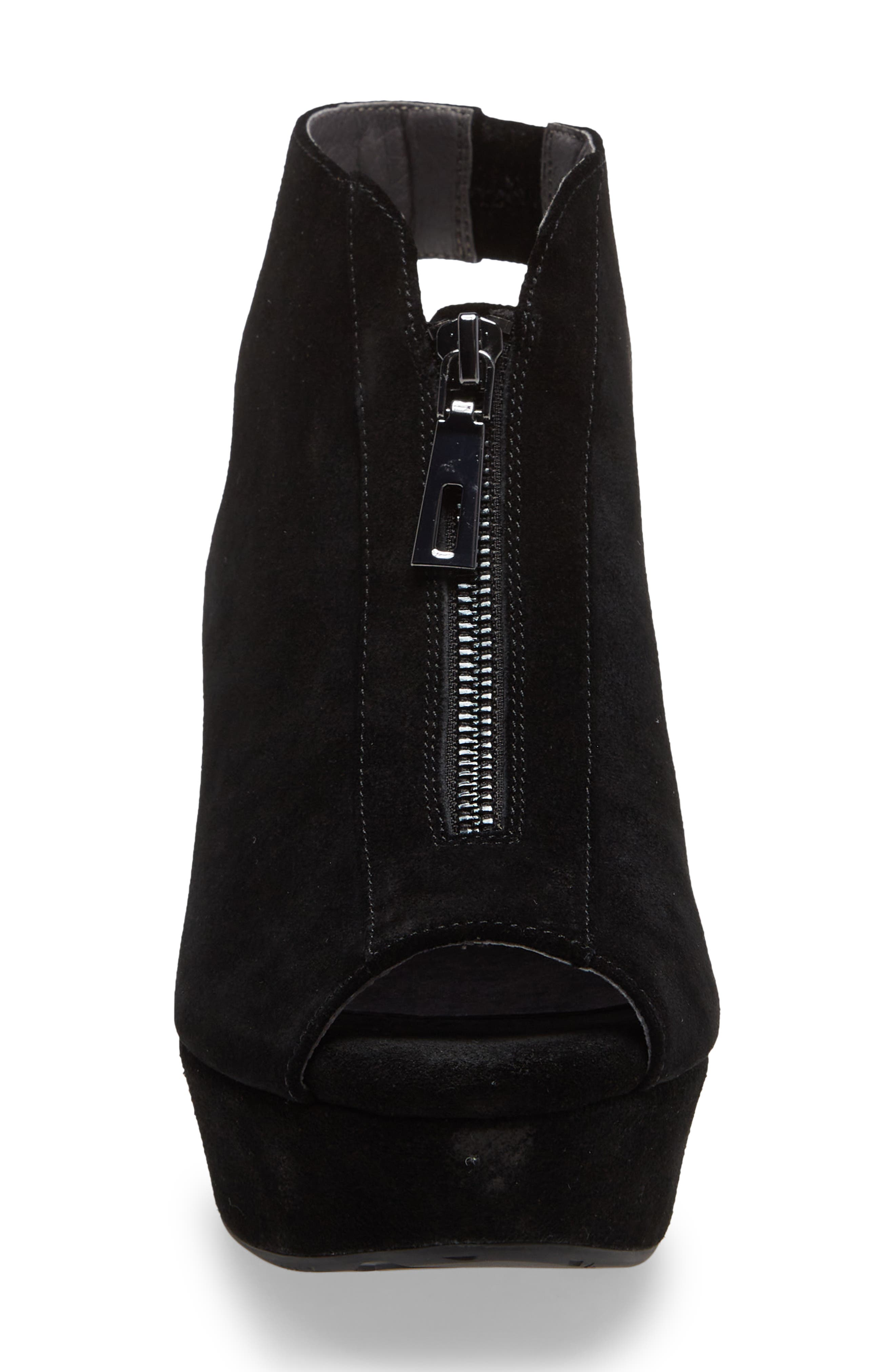 Chocolat Blu Front Zip Platform Wedge, Alternate, color, 