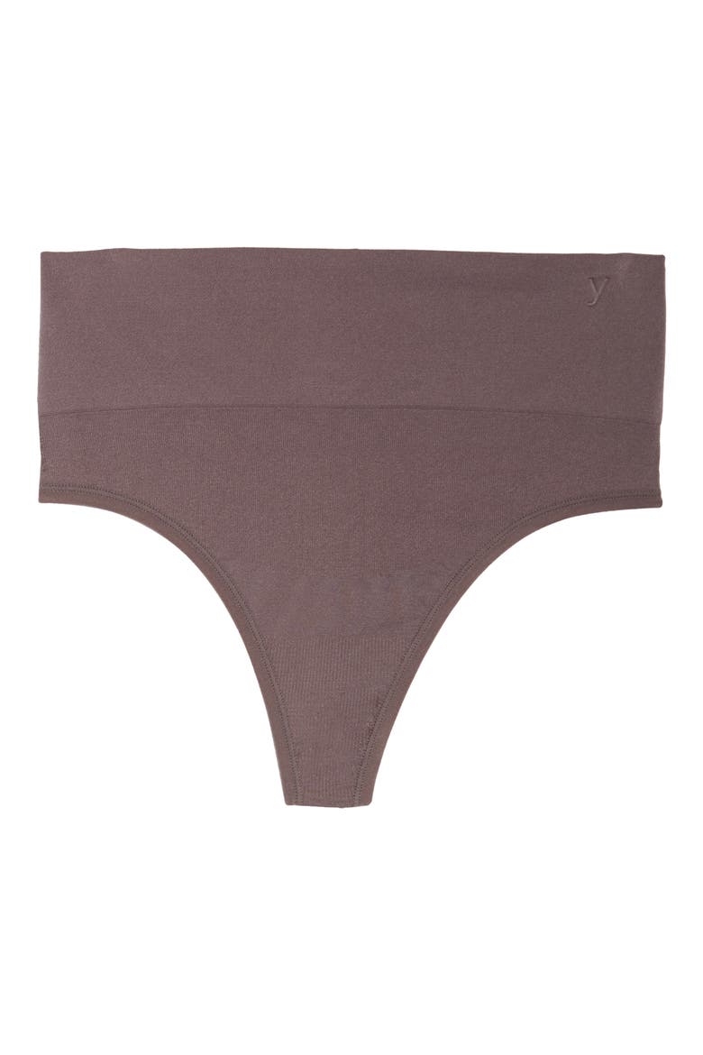 Liliana Mid Waist Shaping Thong, Alternate, color, SPARROW