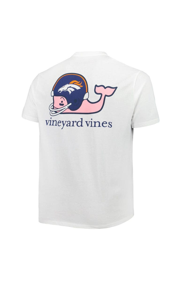 vineyard vines Men's Vineyard Vines White Denver Broncos Big & Tall Helmet T-Shirt, Alternate, color, White