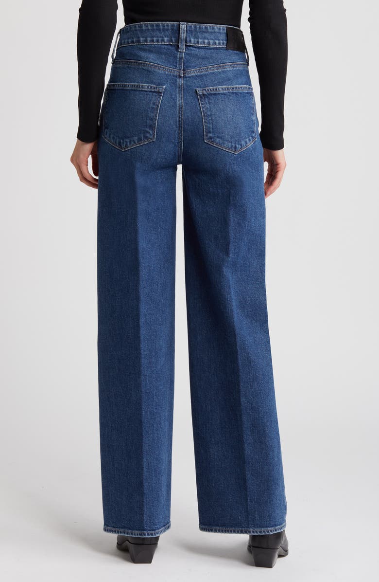 Sasha Seamed Pocket High Waist Wide Leg Jeans