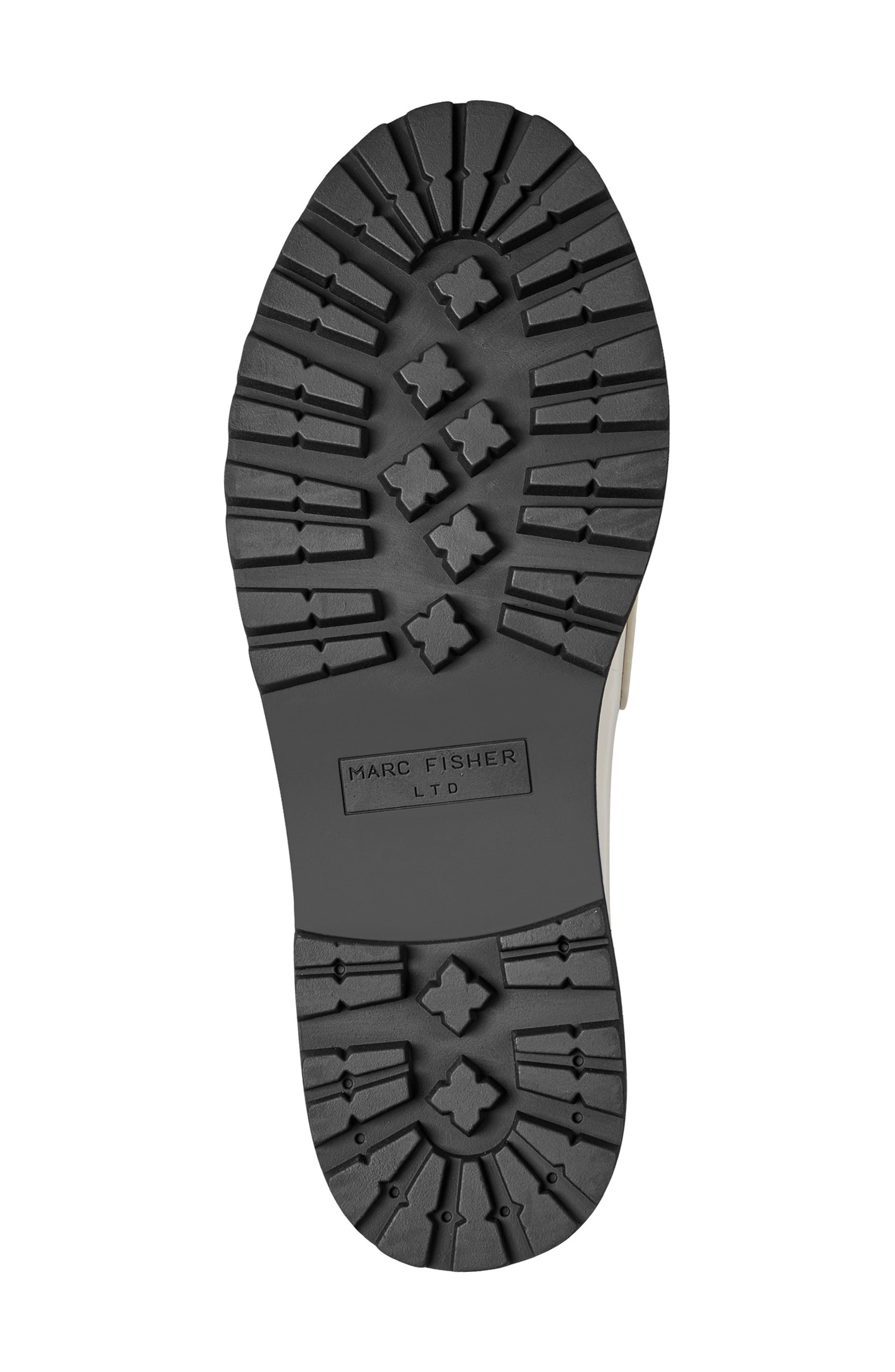 Marc Fisher LTD Ozzie Kiltie Lug Loafer, Alternate, color, Ivory