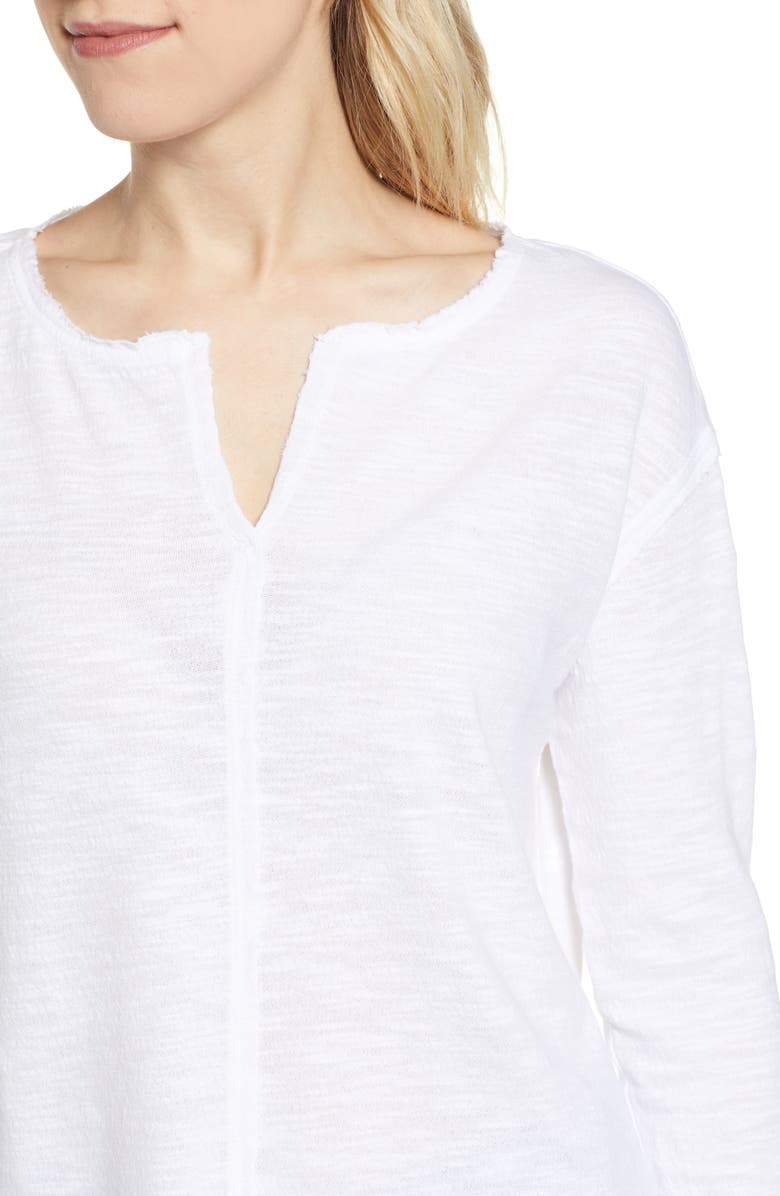 Caslon<sup>®</sup> Split Neck Tee, Alternate, color, 