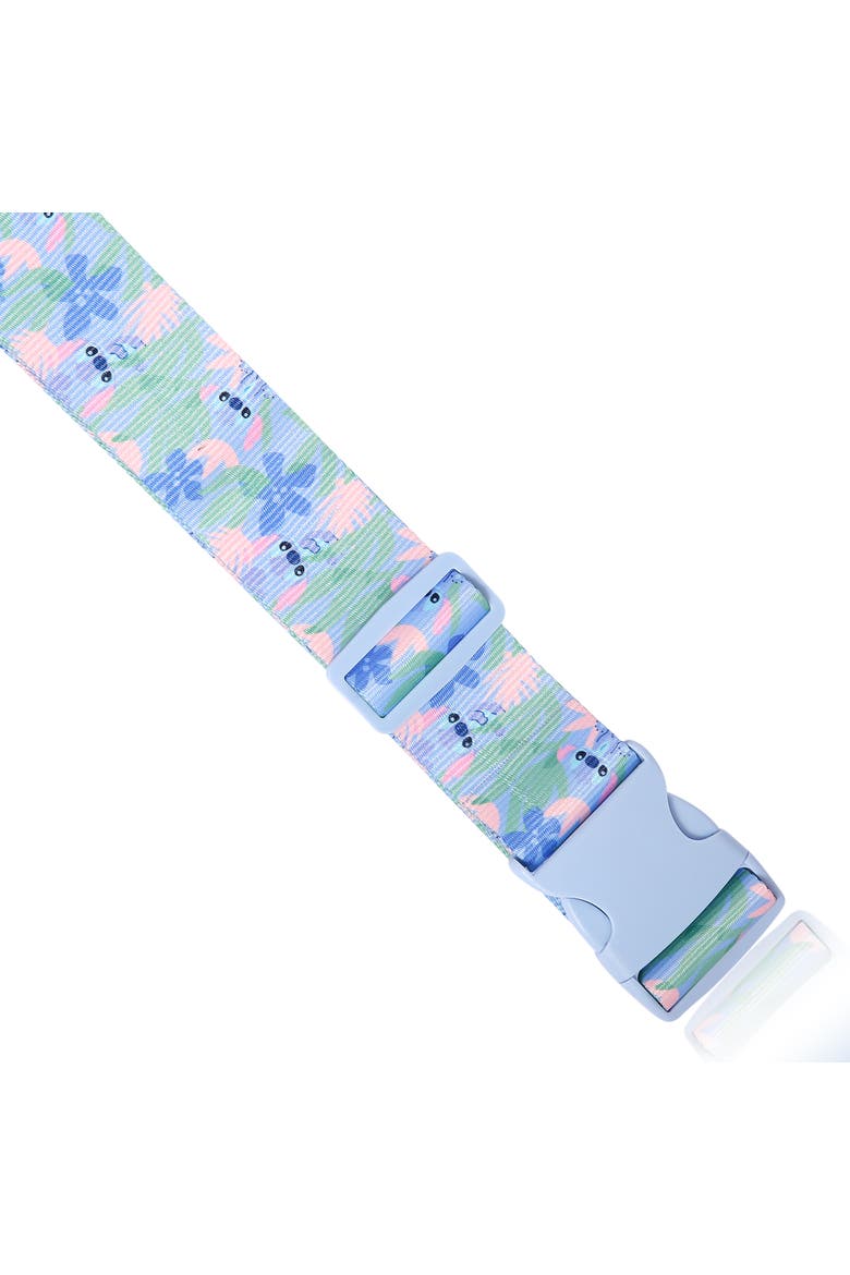 Stitch Tropical 2-Piece Luggage Strap Set, Alternate, color, Blue