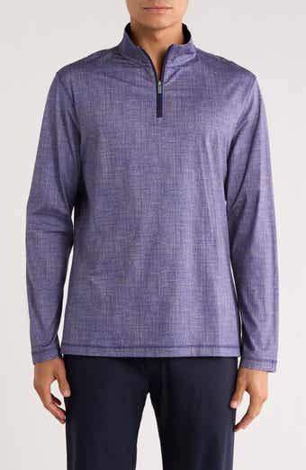 Bugatchi Stretch Cotton Quarter Zip Pullover