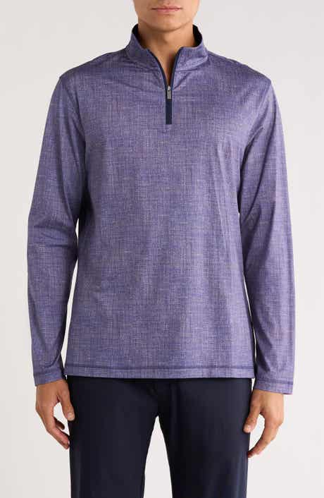 Bugatchi Stretch Cotton Quarter Zip Pullover