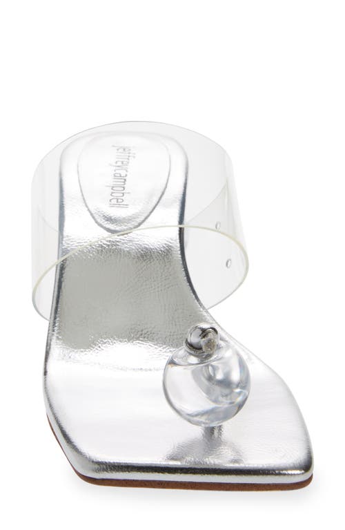 Jeffrey Campbell Latus Sandal In Silver