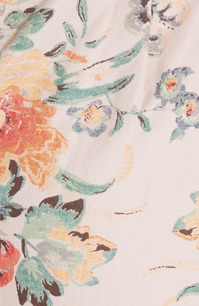 Rebecca Taylor Marlena Off the Shoulder Floral Midi Dress, Alternate, color, 