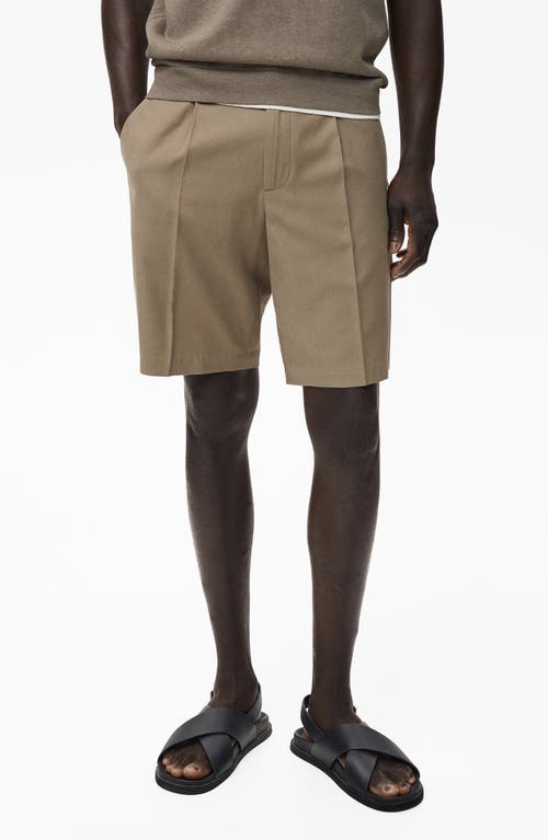 Mango Bermuda Shorts In Brown