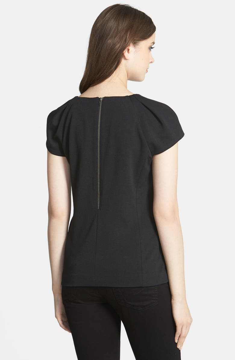 Halogen<sup>®</sup> Colorblock Mixed Media Top, Alternate, color, Navy- Black Colorblock