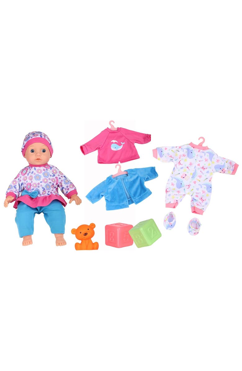 Dream Collection 14 Inch Baby Doll My Lil Wardrobe In Gift Mailer, Main, color, Multicolored