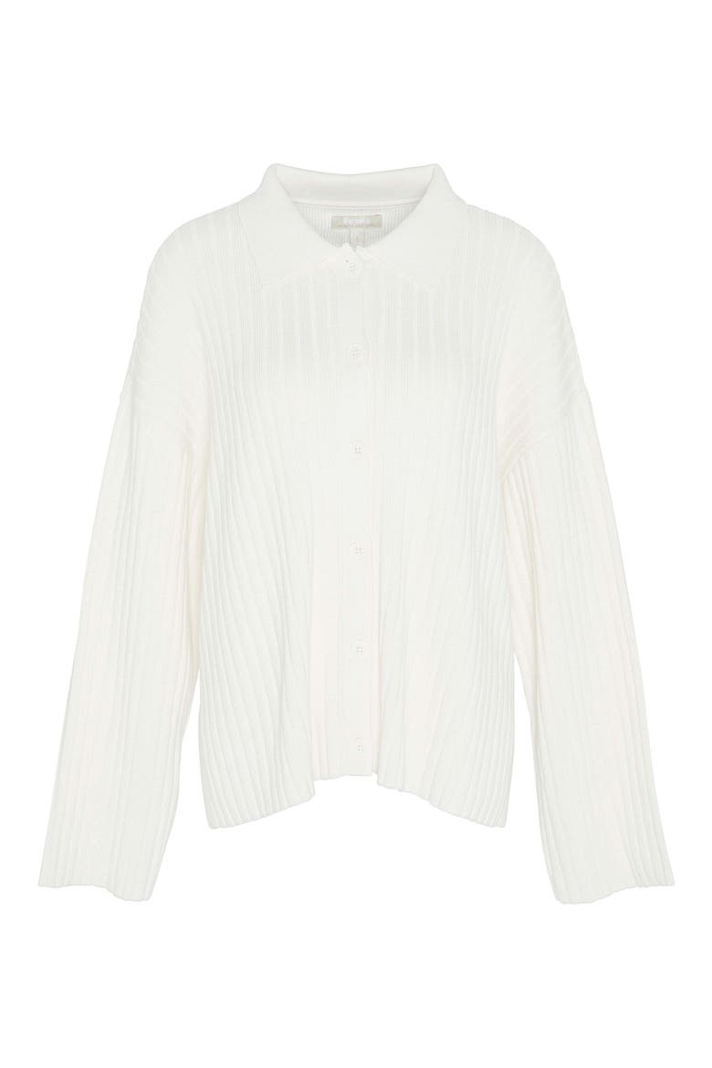 Claudette Cotton Blend Rib Cardigan, Alternate, color, CLOUD