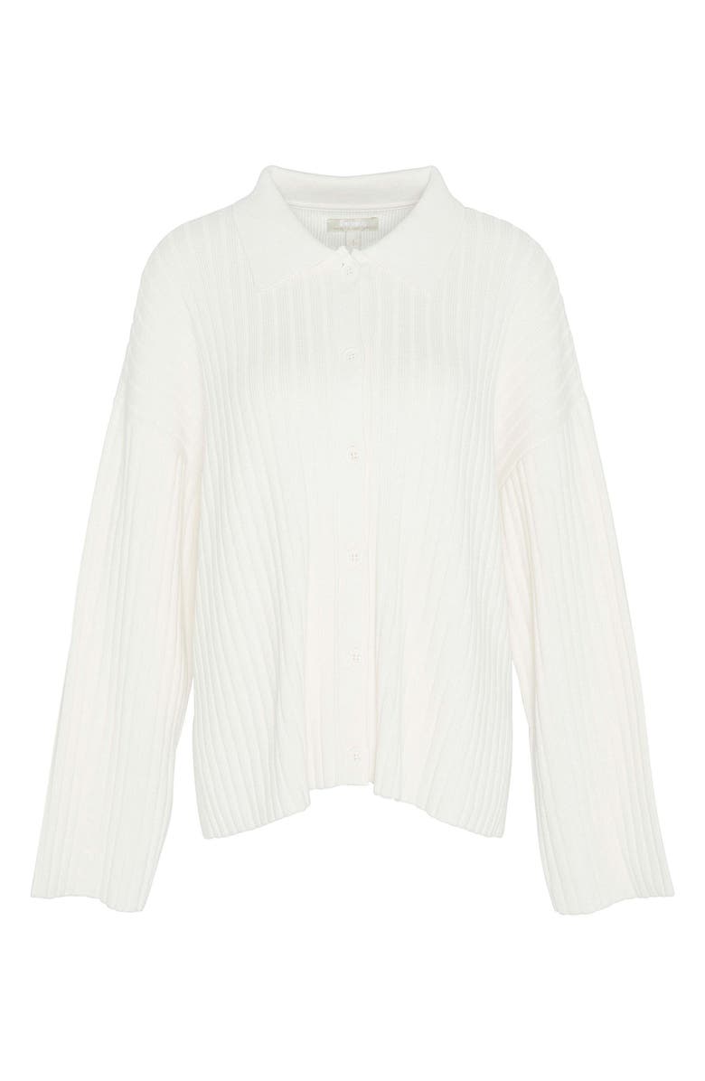 Barbour Claudette Cotton Blend Rib Cardigan, Alternate, color, 