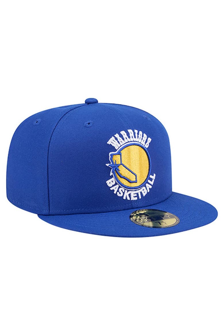 Men's New Era  Royal Golden State Warriors Core Logo 59FIFTY Fitted Hat, Alternate, color, Royal