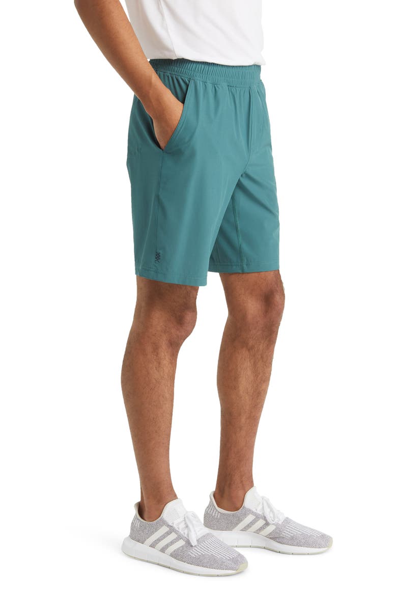 Mako 9-Inch Water Resistant Athletic Shorts, Alternate, color, MALLARD GREEN