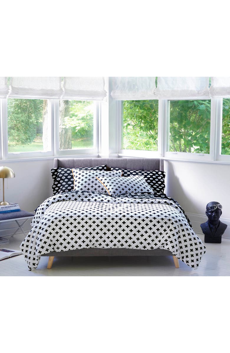 Novogratz Three-Piece Comforter Set, Alternate, color, Waverly White