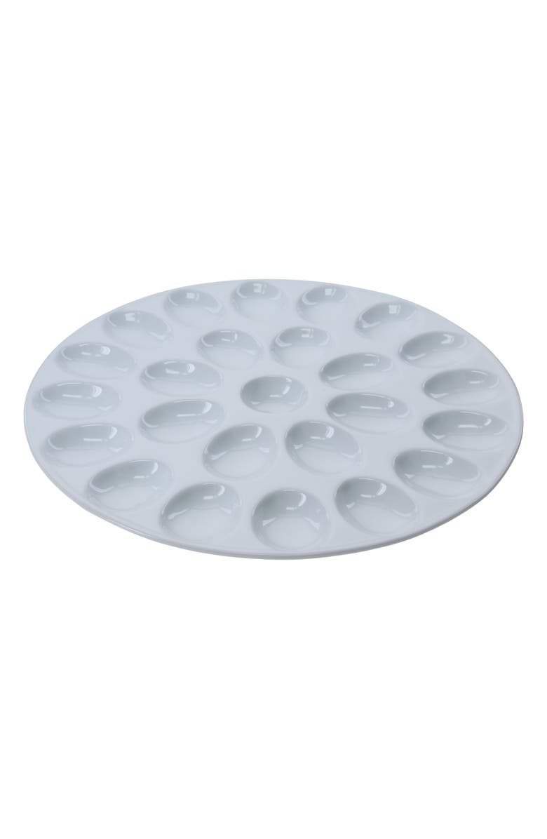 BIA Cordon Bleu Set of 2 Round Egg Plates, Main, color, White