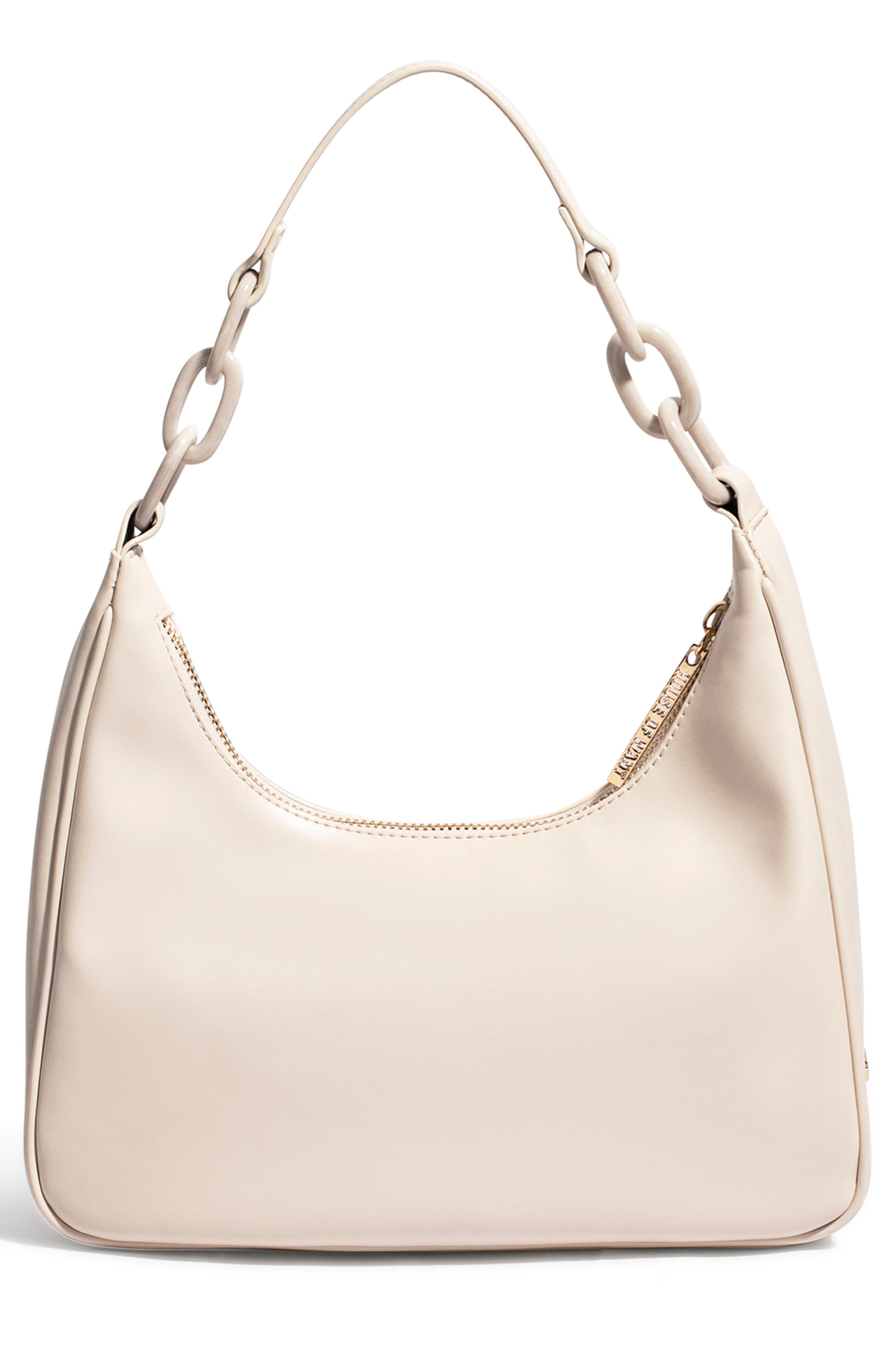 Newbie Vegan Leather Shoulder Bag, Alternate, color, ECRU