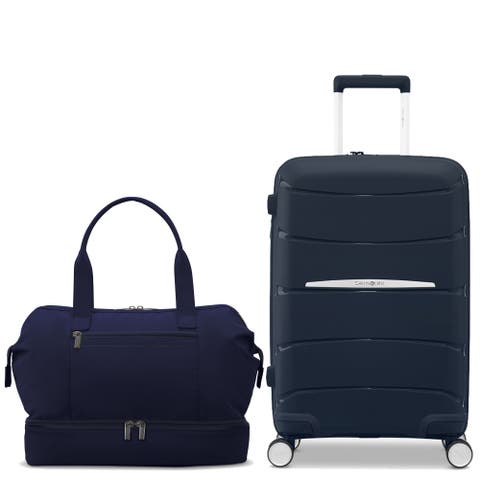 Better Than Basic 2 Piece Set Drop Bottom Weekender & Outline Pro Carry On Luggage