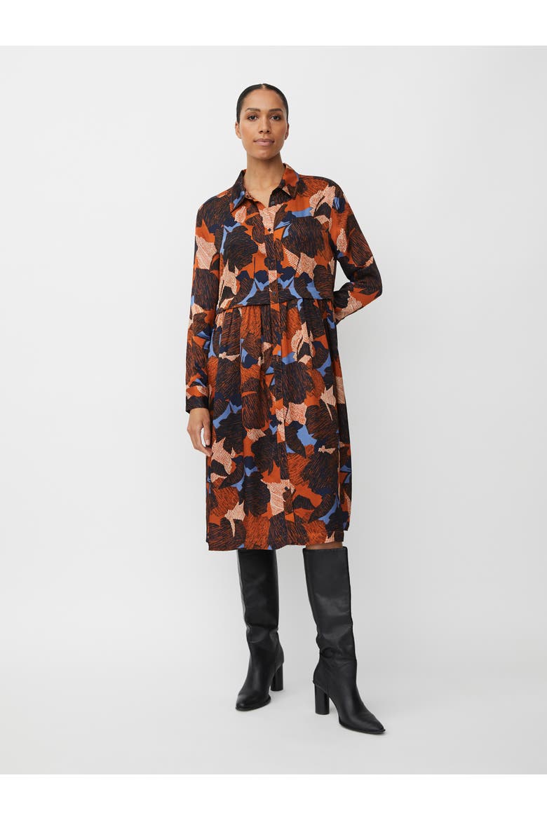 MaNollira Long Sleeve Midi Dress, Main, color, Autumnal