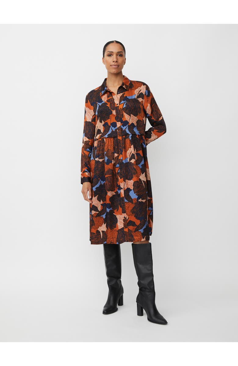 Masai Copenhagen MaNollira Long Sleeve Midi Dress, Main, color, Autumnal