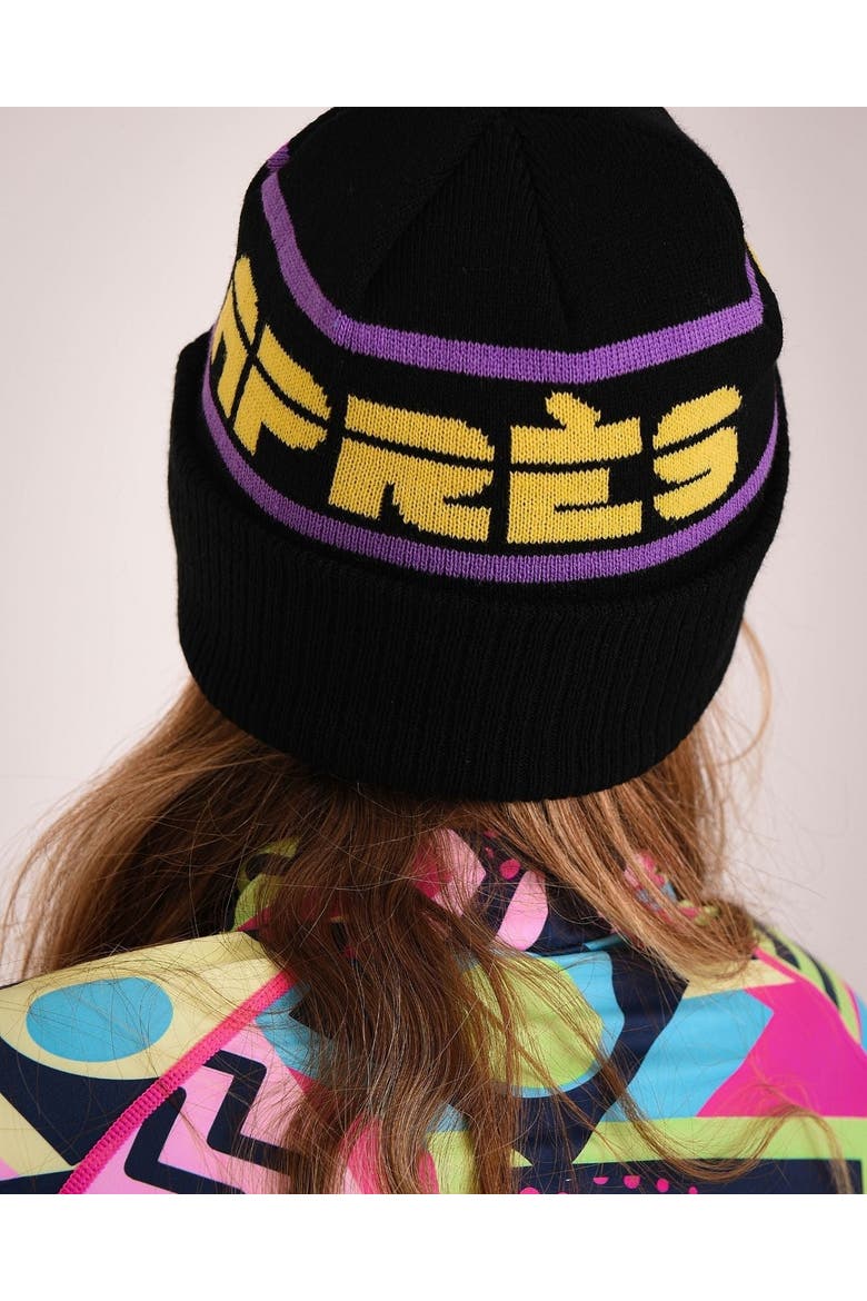 Après Beanie - Black, Purple, Yellow, Alternate, color, Black, Purple, Yellow