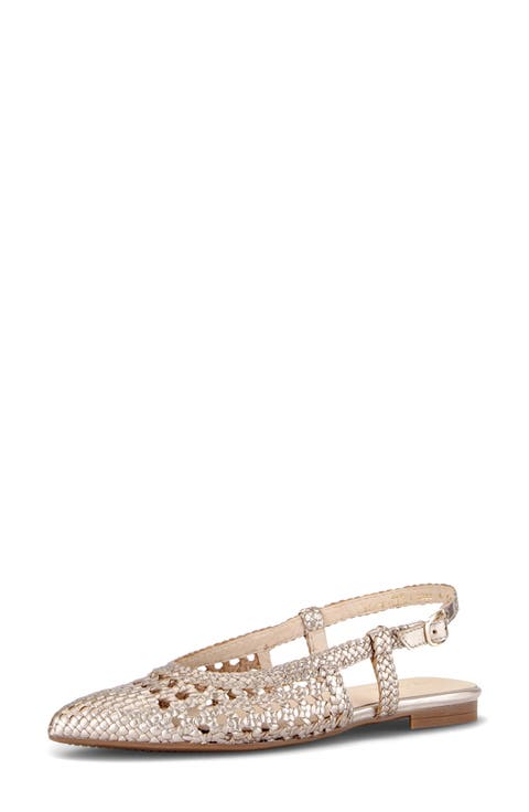 Pointed Toe Slingback Flat (Women)