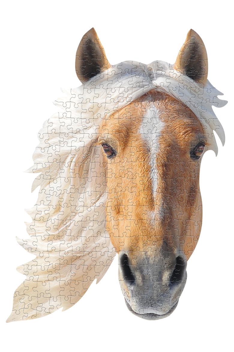 I Am Horse 300 Pieces Animal Shaped Jigsaw Puzzle, Alternate, color, Multicolored
