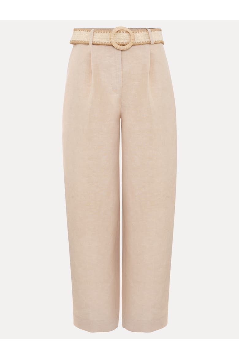 Elena Linen Trouser, Alternate, color, Neutral