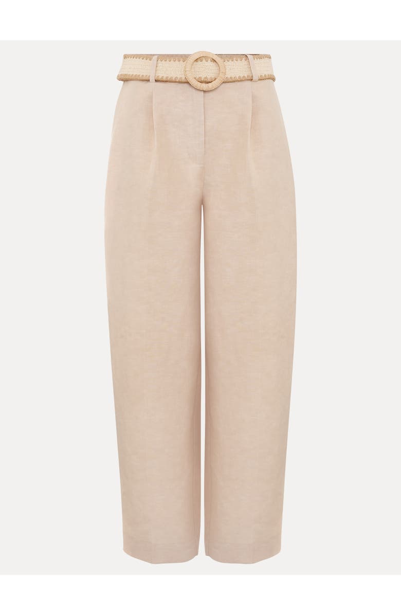 Phase Eight Elena Linen Trouser, Alternate, color, Neutral