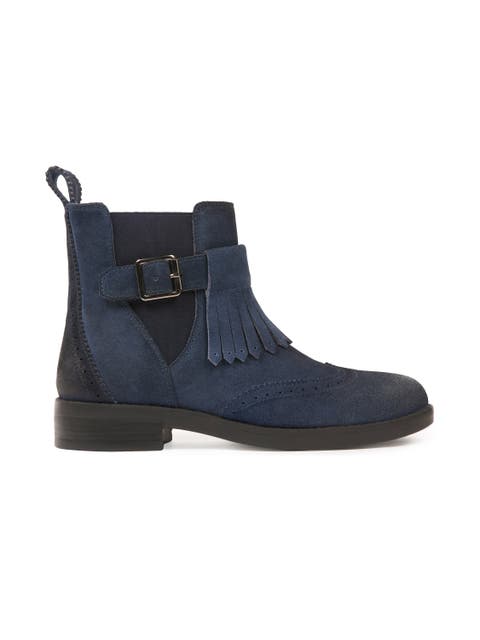 Brogue Strap Chelsea Boot