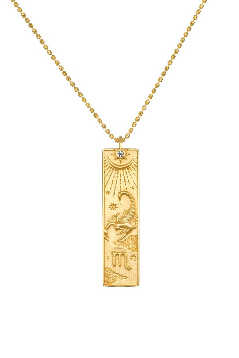 Story of Zodiac Necklace, Main, color, Scorpio