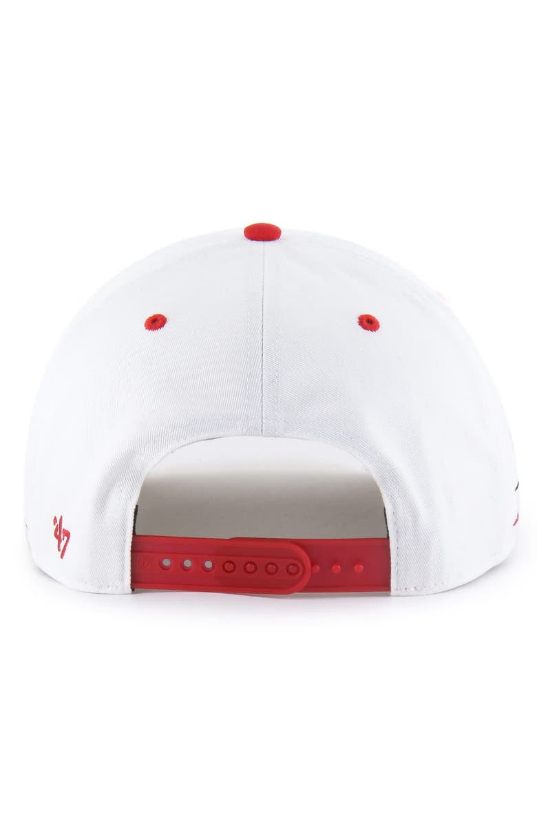 '47 Men's '47  White/Red Talladega Superspeedway Diamond Cut Hitch Adjustable Hat, Alternate, color, White