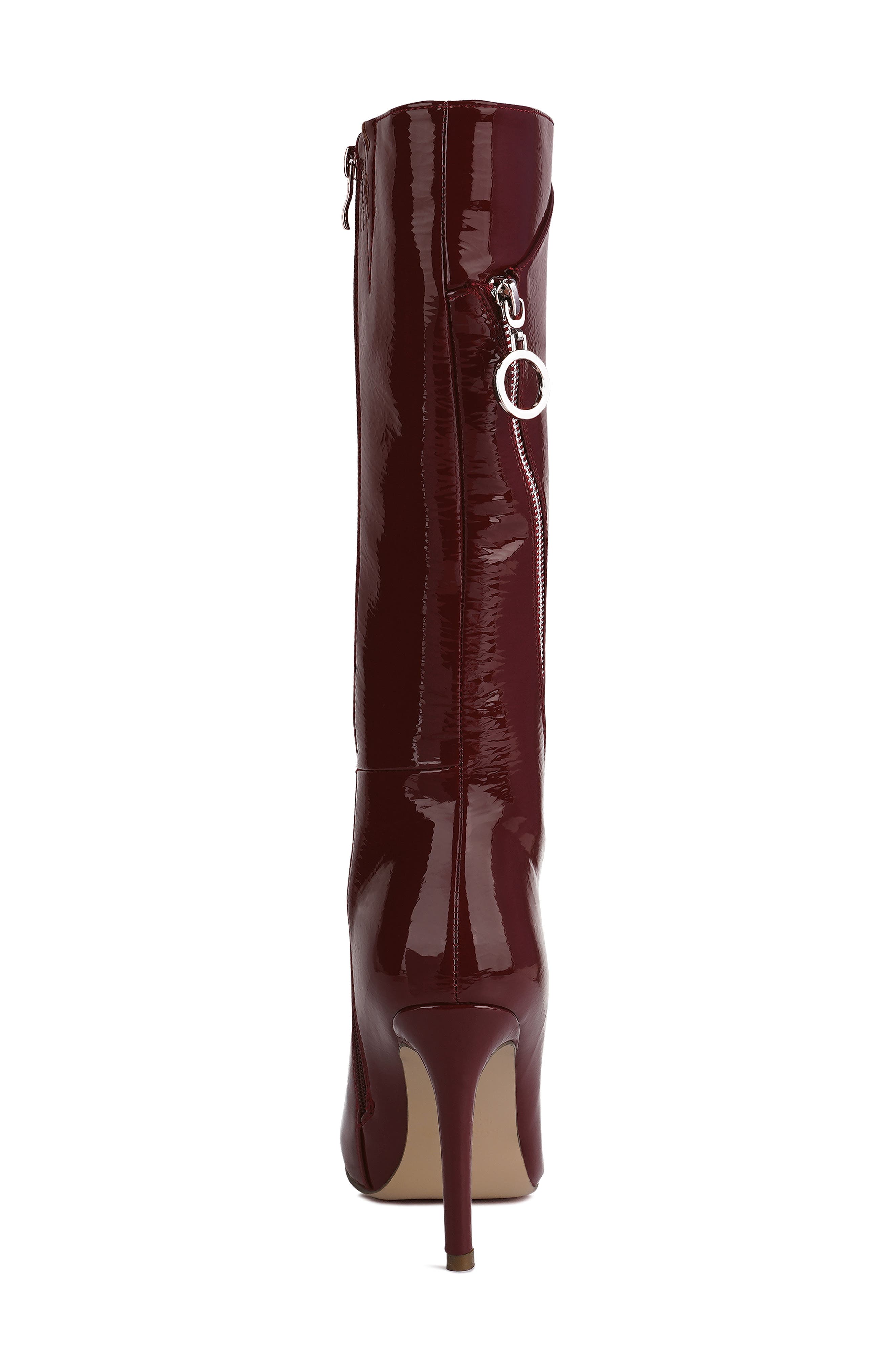 Rag & Co Tsaroh Knee High Boot, Alternate, color, Burgundy