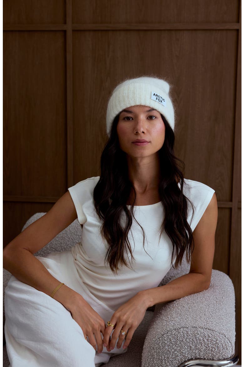 The Mohair & Merino Wool Blend Beanie, Alternate, color, WINTER WHITE