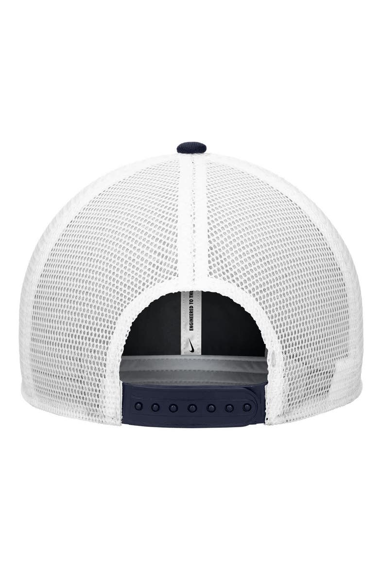 Nike Men's Nike Navy/White US Hockey Crest Rise Trucker Adjustable Hat, Alternate, color, Navy