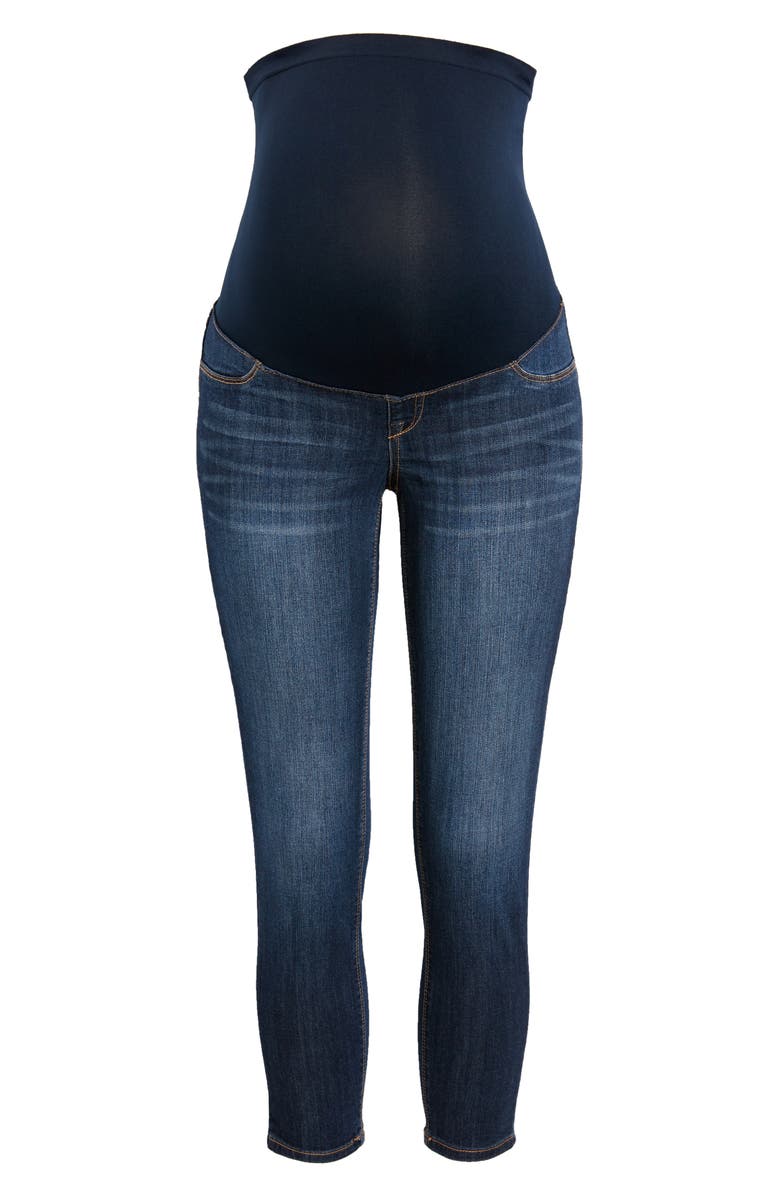 1822 Denim Over the Bump Crop Skinny Maternity Jeans, Main, color,