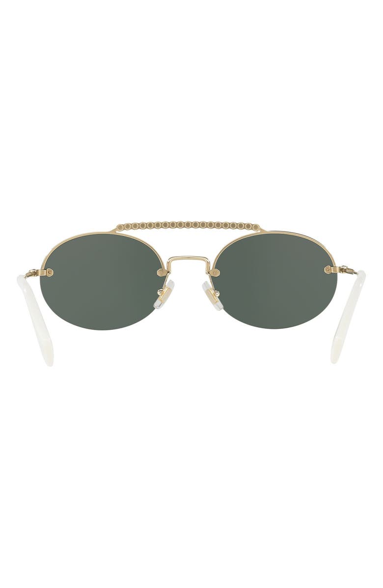 Miu Miu 54mm Oval Sunglasses, Alternate, color,